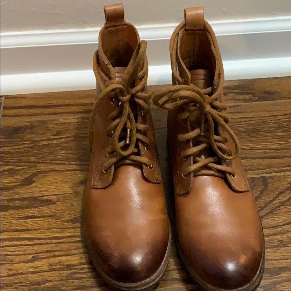 Brown H&M leather boots